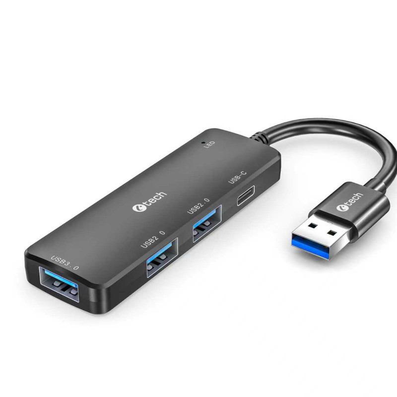 HUB USB C-tech UHB-U3-AC, 3x USB-A/1x USB-C/USB 3.0