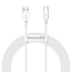Baseus Superior Series Fast Charging Dátový Kábel USB-A - USB-C 66W 2m White