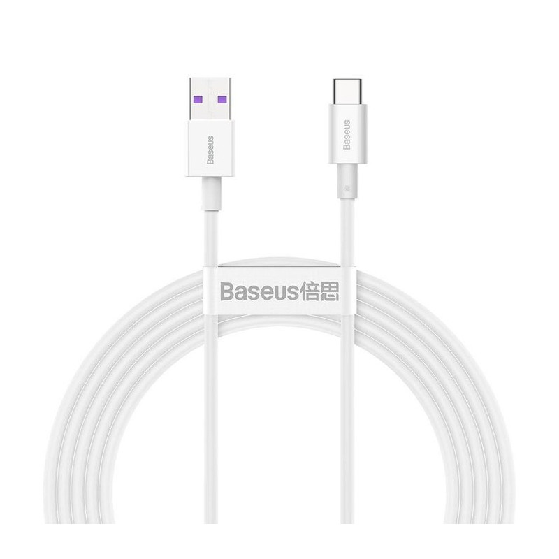 Baseus Superior Series Fast Charging Dátový Kábel USB-A - USB-C 66W 2m White