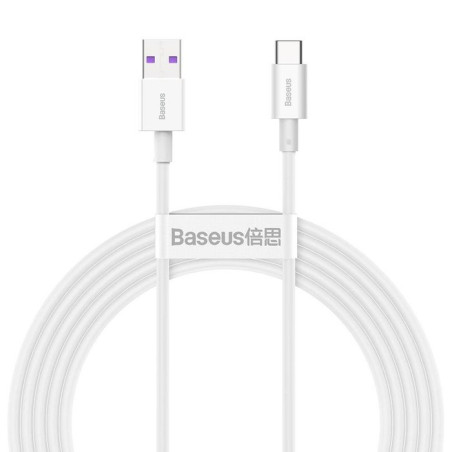 Baseus Superior Series Fast Charging Dátový Kábel USB-A - USB-C 66W 2m White