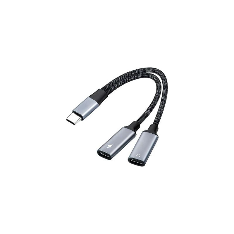 PremiumCord redukcia USB-C 2v1 pre audio a nabíjanie