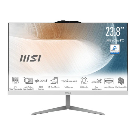 MSI Modern/AM242 1M-2299EU/23,8''/FHD/3-100U/8GB/512GB/Intel int/W11H/Biela/3R