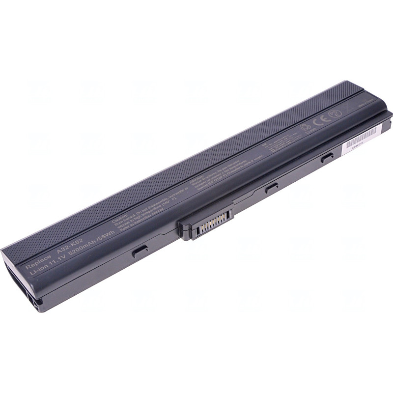 Batérie T6 Power pre Asus A42, A52, B53, K42, K52, P52, N82, X42, X52, 5200mAh, 58Wh, 6cell