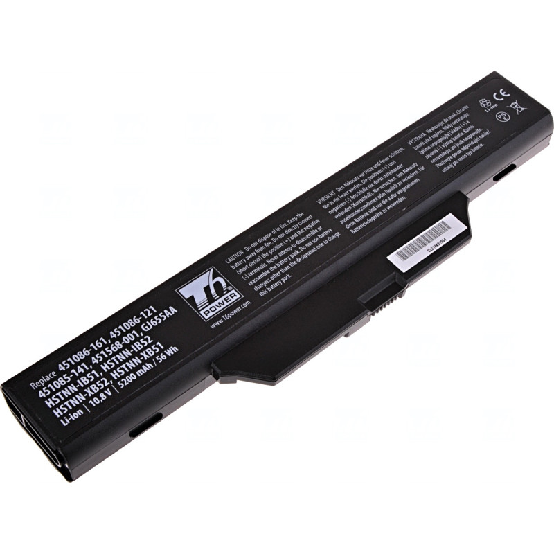 Batérie T6 Power pre HP Compaq 6530s, 6535s, 6720s, 6730s, 6735s, 6820s, 6830s, 5200mAh, 56Wh, 6cell