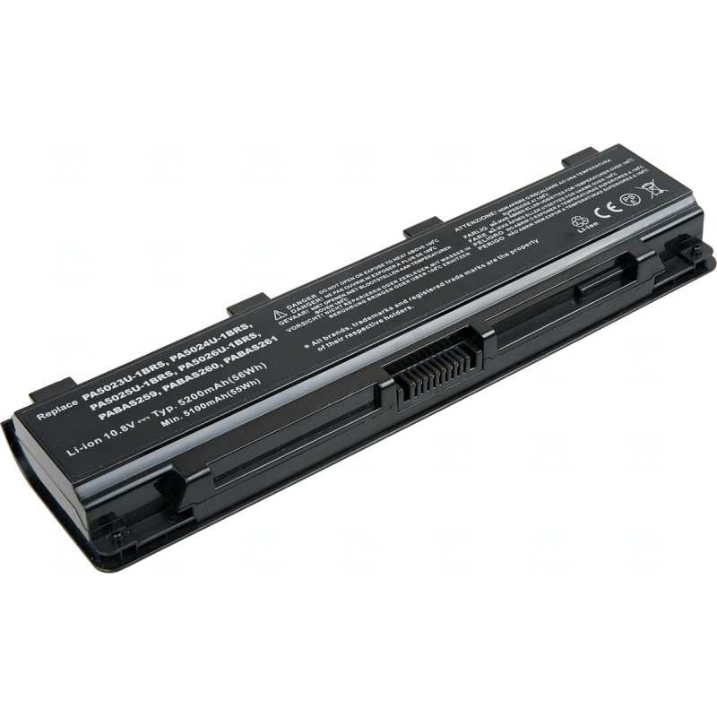 Batérie T6 Power pre Toshiba Satellite C50, C70, C800, C850, L70, L800, P800, 5200mAh, 56Wh, 6cell