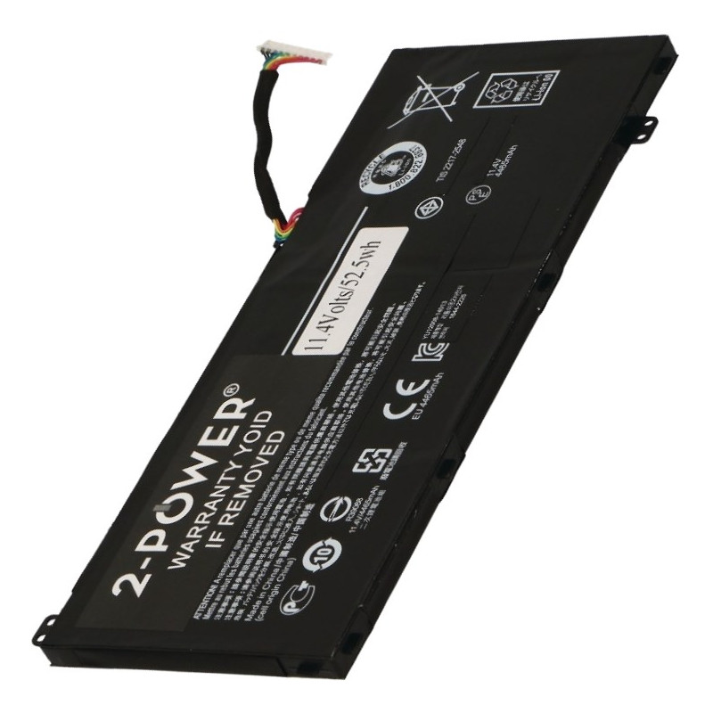 2-POWER Batérie 11,4V 4450mAh pre Acer Aspire VN7-571, VN7-572G, VN7-593G, VX5-591G, Spin SP314-51