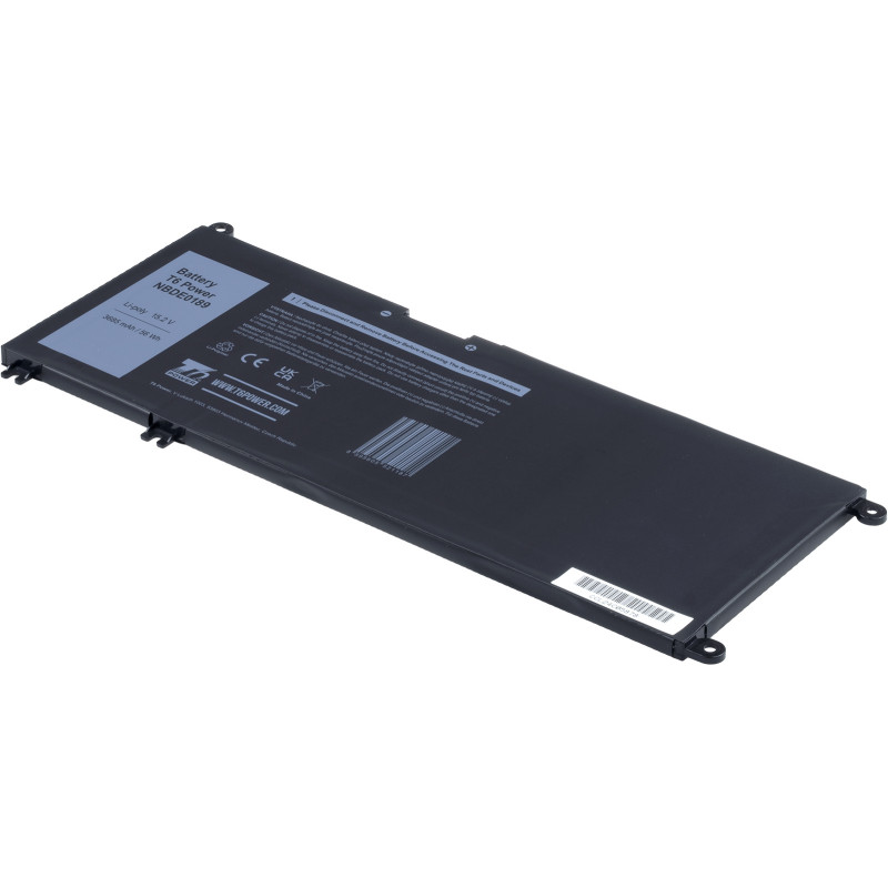 Batéria T6 Power Dell Insprion 7778, 7779, 7573, 7577, Latitude 3380, 3685mAh, 56Wh, 4cell, Li-pol