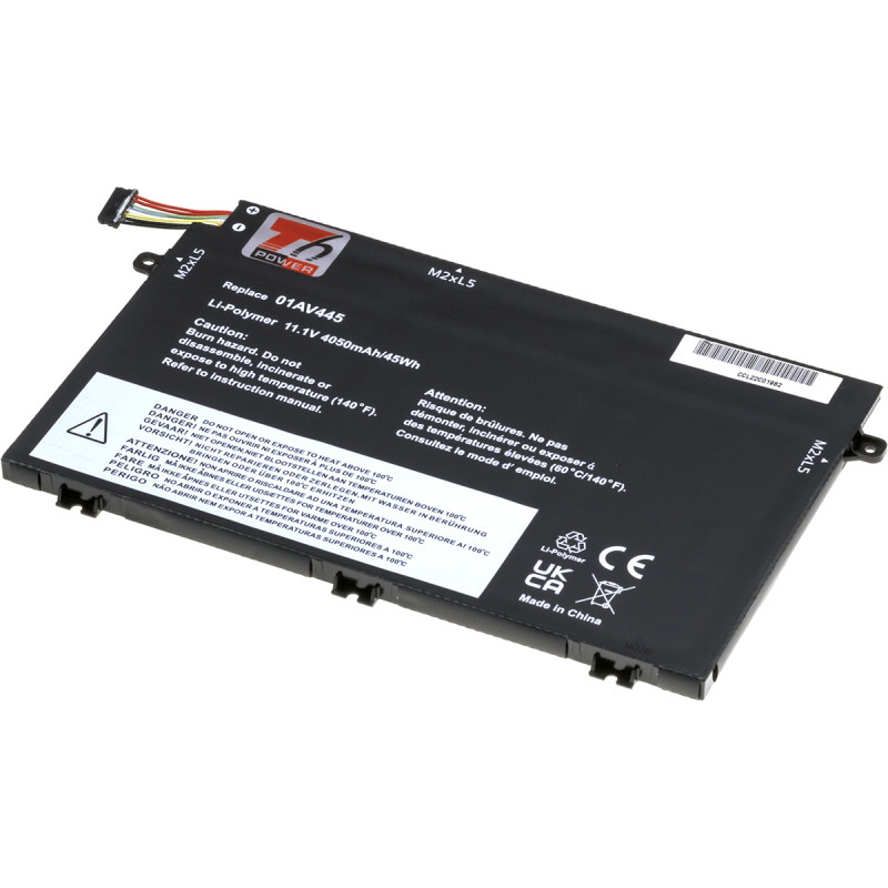Batérie T6 Power pre Lenovo ThinkPad E480, E490, E580, E590, E14, E15, 4050mAh, 45Wh, 3cell, Li-pol