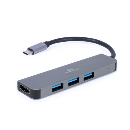 Gembird USB-C 2v1 multiport húb + HDMI