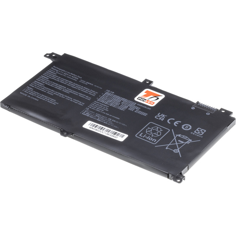 Batéria T6 Power pre Asus VivoBook X430U, X571G, X571L, S430F, S430U, 3650mAh, 42Wh, 3cell, Li-pol