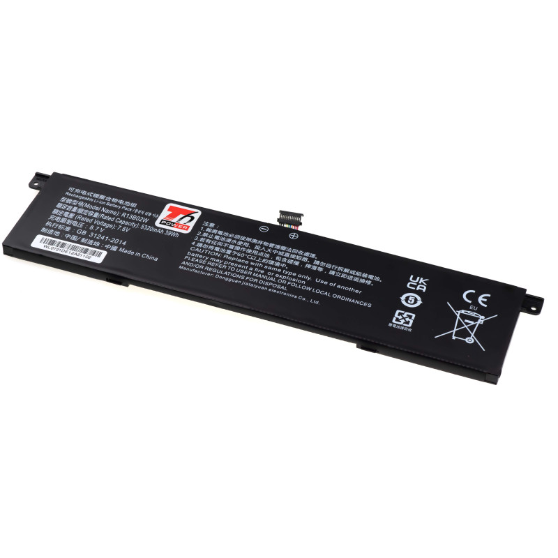 Batéria T6 Power Xiaomi Mi Air 13.3'' séria, 5320mAh, 39Wh, 4cell, Li-pol
