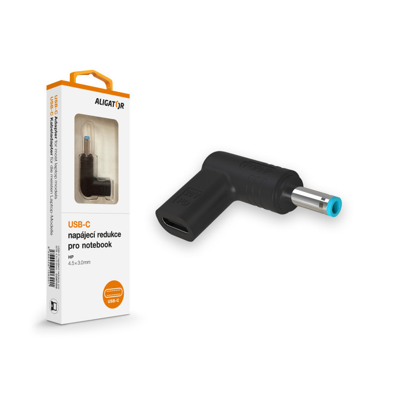 Aligator USB-C napájacia redukcia 4.5*3.0mm pre notebooky HP