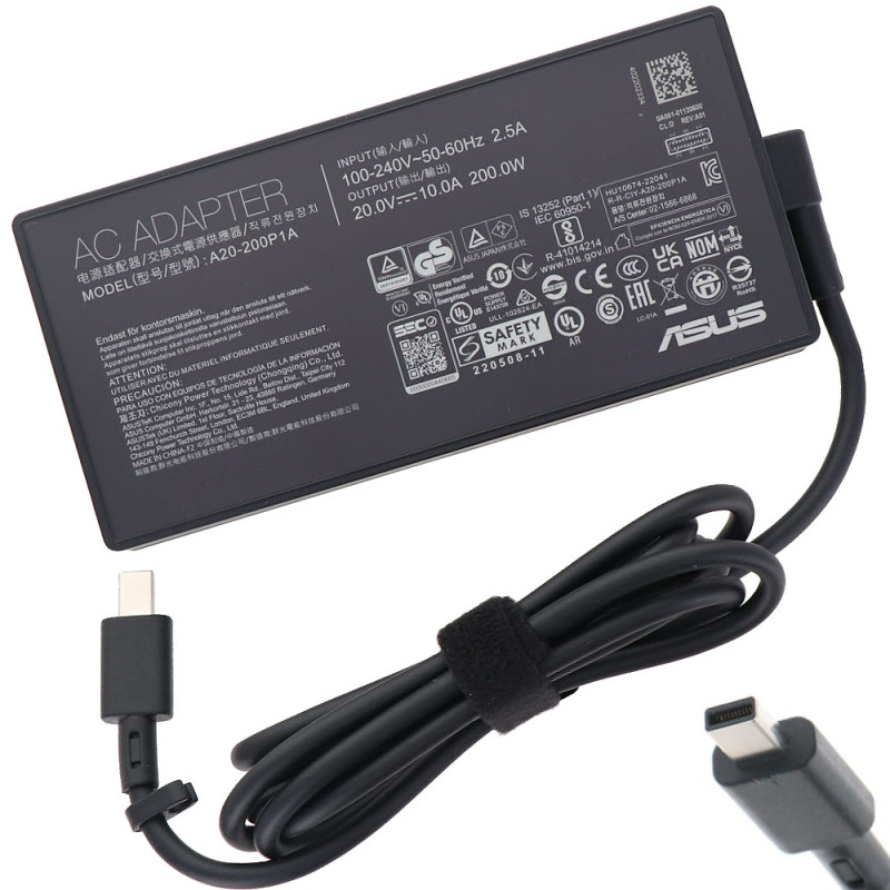 ASUS originál ADAPTER 200W 20V 3P (RECTANGLE)