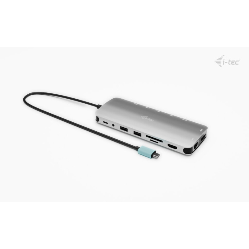 i-tec USB-C Metal Nano 3x Display Dock, 2x HDMI 1x USB-C video, Power Delivery 140W