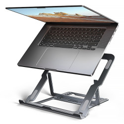 AXAGON STND-LAG hliníkový stojan na notebook 10''-17.3'' nastaviteľná výška, šedý