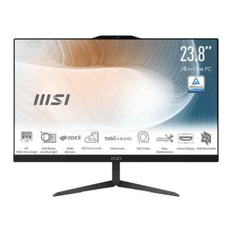 MSI Modern/AM242 1M-2296EU/23,8''/FHD/5-120U/16GB/512GB/Intel int/W11H/Čierna/3R