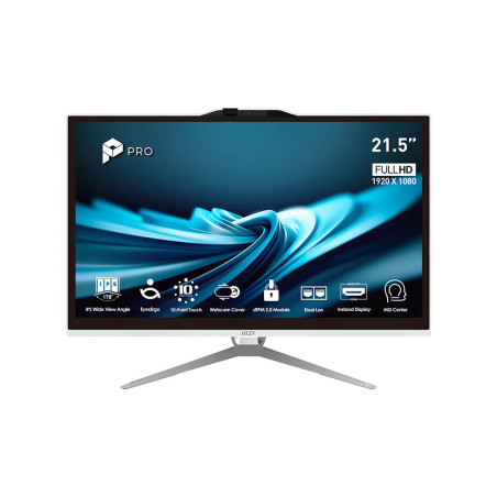 MSI PRO/AP222T 14MA-669EU/21,5''/FHD/T/G7400/8GB/128GB/Intel int/W11P/Biela/3R