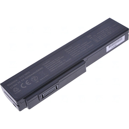 Batérie T6 Power pre Asus M50, G50, G60, N43, N53, N61, B43, X55, X57, X64, 5200mAh, 58Wh, 6cell