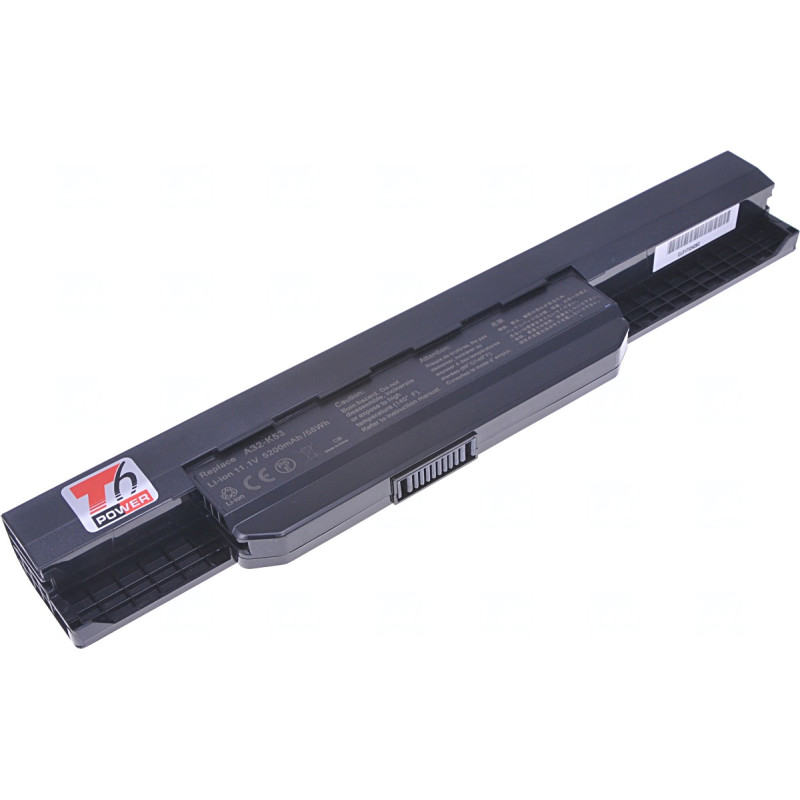 Batérie T6 Power Asus K43, K53, K84, A43, A53, A54, P43, P53, X43, X53, X54, 5200mAh, 58Wh, 6cell