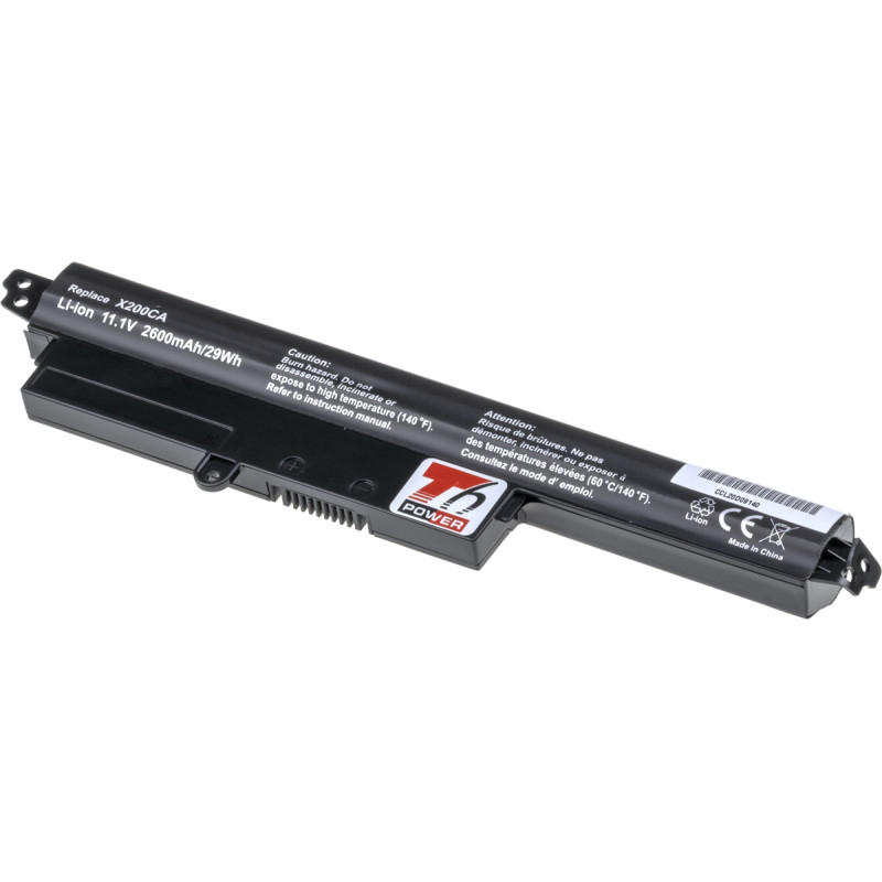 Batéria T6 Power pre Asus X200, X200, X200, F200, F200, 2600mAh, 29Wh, 4cell