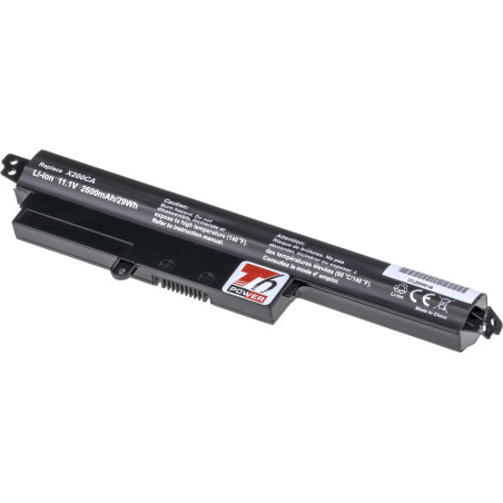 Batéria T6 Power pre Asus X200, X200, X200, F200, F200, 2600mAh, 29Wh, 4cell
