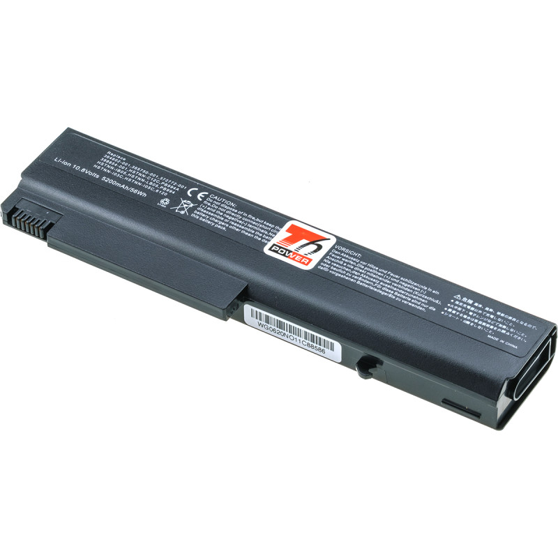 Batérie T6 Power HP nx6110, nx6120, nc6110, nc6120, 6510b, 6710b, 6910p, 5200mAh, 56Wh, 6cell