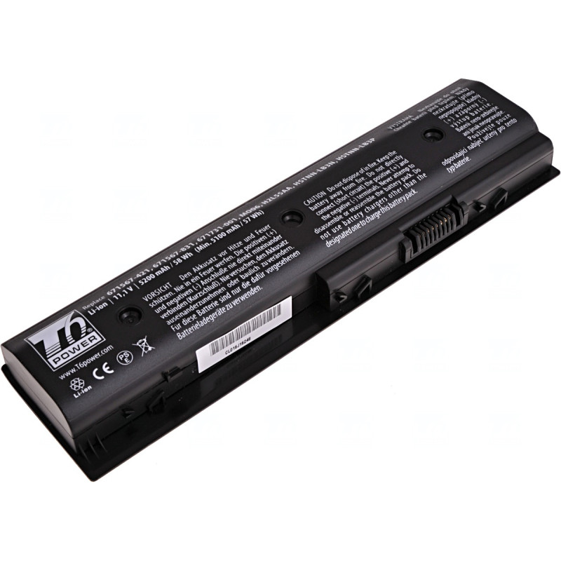 Batérie T6 Power pre HP Pavilion dv4-5000, dv6-7000, dv7-7000, m6-1000, 5200mAh, 58Wh, 6cell