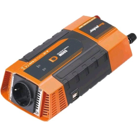 Menič napätia Carspa PID400 12V/230V+USB 400W, modifikovaná sínus, digitálny display