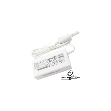Acer orig. NTB adaptér 65W19V AC 5.5x1.7 mm (bez sieťovej šnúry) biely