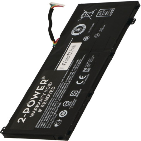 2-POWER Batérie 11,4V 4450mAh pre Acer Aspire VN7-571, VN7-572G, VN7-593G, VX5-591G, Spin SP314-51