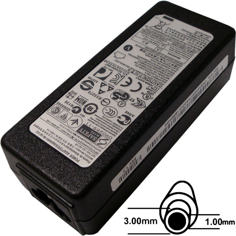 Napájací adaptér 40W, 19V 3.0x1.0, originál Samsung