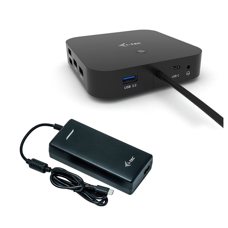 i-tec USB-C HDMI DP Docking Station with Power Delivery 100 W + i-tec Universal Charger 112W