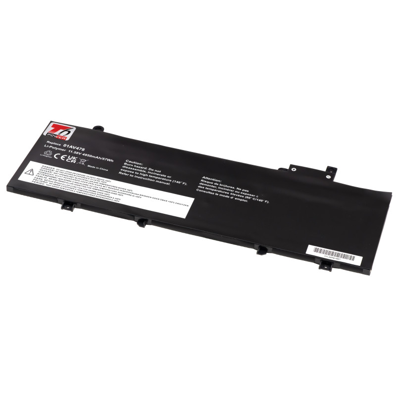 Batérie T6 Power Lenovo ThinkPad T480s séria, 4950mAh, 57Wh, 3cell, Li-Pol
