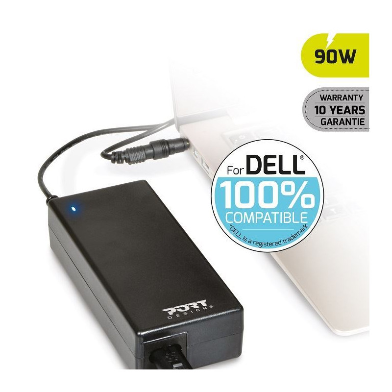 PORT CONNECT DELL 100% napájací adaptér k notebooku, 19V, 4,74 A, 90W, 2x DELL konektor