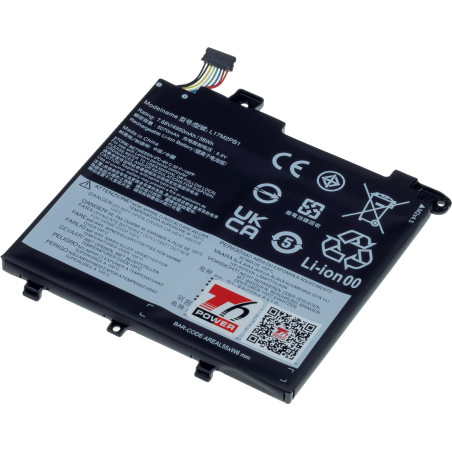 Batéria T6 Power pre Lenovo V330-14IKB, V330-14ARR, V130-14IKB, 4950mAh, 38Wh, 2cell, Li-pol