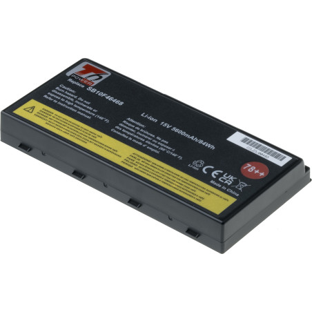 Batérie T6 Power Lenovo ThinkPad P70, ThinkPad P71, 5600mAh, 84Wh, 8cell