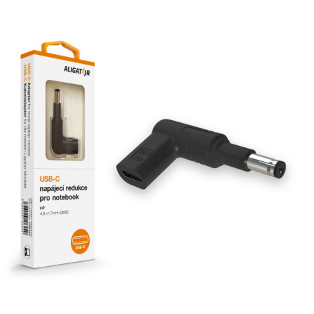 Aligator USB-C napájacia redukcia 4,8 x 1,7 mm (predĺžená) pre notebooky Asus/Compaq/HP