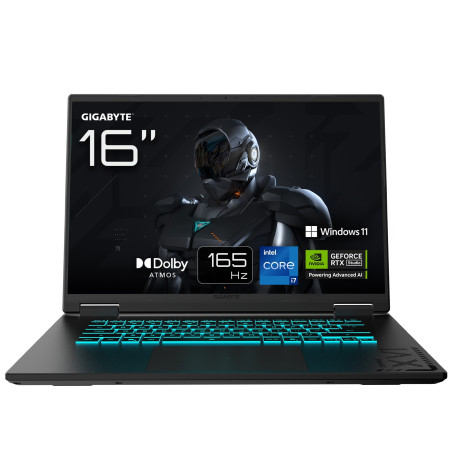 Gigabyte GAMING/A16 CWHI3SKC94SH/i7-13620H/16''/2560x1600/16GB/1TB/RTX 5070/W11H/Black/2R