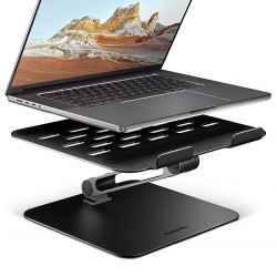 AXAGON STND-LQB hliníkový HQ stojan na notebook 10''-17.3'' nastaviteľná výška a uhol, čierny