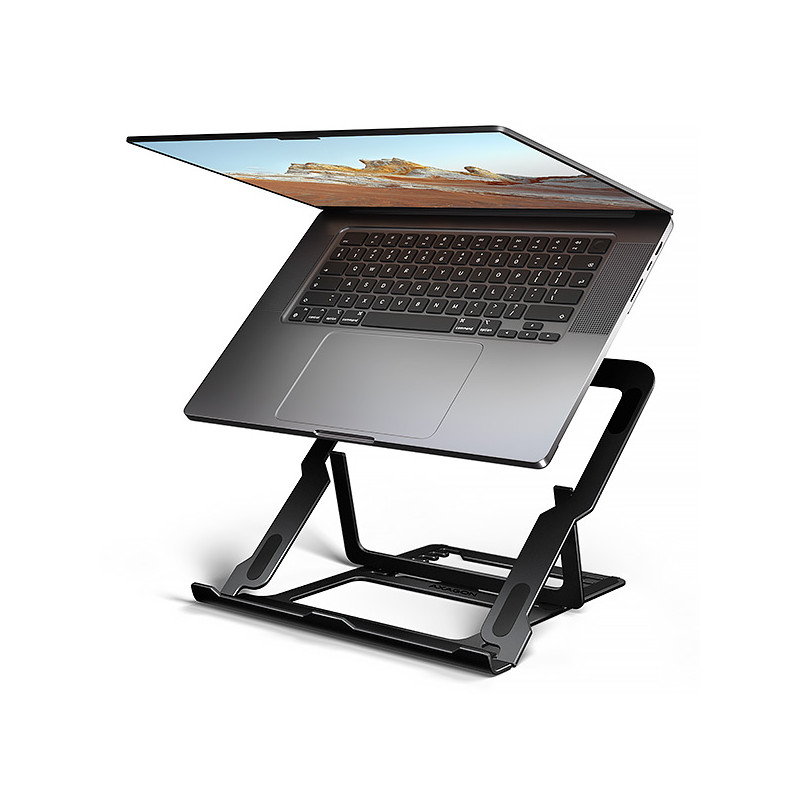 AXAGON STND-LAB hliníkový stojan na notebook 10''-17.3'' nastaviteľná výška, čierny