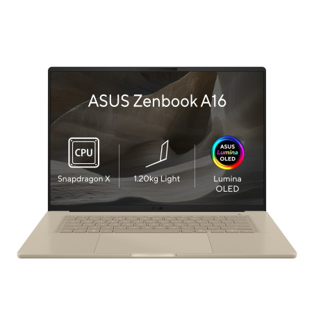 ASUS Zenbook A16/UX3607OA-OLED077W/SD-X2E-94-100/16''/2880x1800/48GB/512GB/Adreno/W11H/Brown/2R
