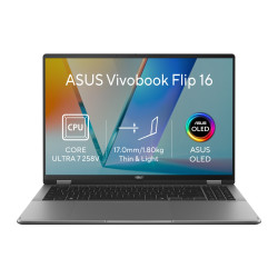 ASUS Vivobook 16 Flip/TP3607SA-OLED118W/U7-258V/16''/WUXGA/T/32GB/1TB/Intel int/W11H/Gray/2R