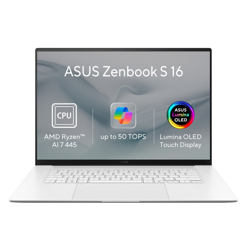 ASUS Zenbook S 16 OLED/UM5606GA-OLED382WZ/AI7-445/16''/2880x1800/T/32GB/1TB/AMD int/W11H/White/2R