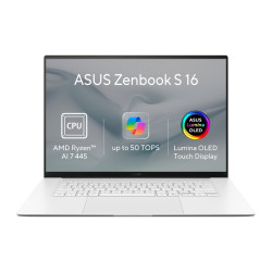 ASUS Zenbook S16 OLED/UM5606GA-OLED532W/AI7-445/16''/2880x1800/T/16GB/1TB/AMD int/W11H/White/2R