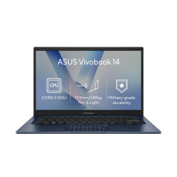 ASUS Vivobook 14/X1404VA-EB2174Z/3-100U/14''/FHD/8GB/256GB/Intel int/bez OS/Blue/2R