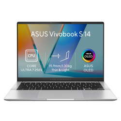 ASUS Vivobook S14/S5406SAL-OLED329WZ/U7-256V/14''/WUXGA/16GB/512GB/Intel int/W11H/Silver/2R