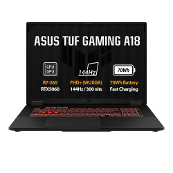 ASUS TUF Gaming A18/FA808UM-S8132WZ/R7-260/18''/WUXGA/16GB/512GB/RTX 5060/W11H/Gray/2R