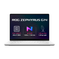 ASUS ROG Zephyrus G14/GU405AR-SY003WZ/U9-386H/14''/2880x1800/32GB/1TB/RTX 5070Ti/W11H/White/2R