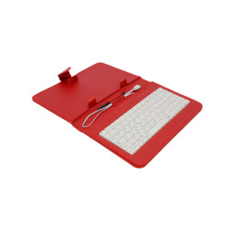 AIREN AiTab Leather Case 1 s USB klávesnicou 7'' RED (SK/SK/DE/UK/US.. layout)