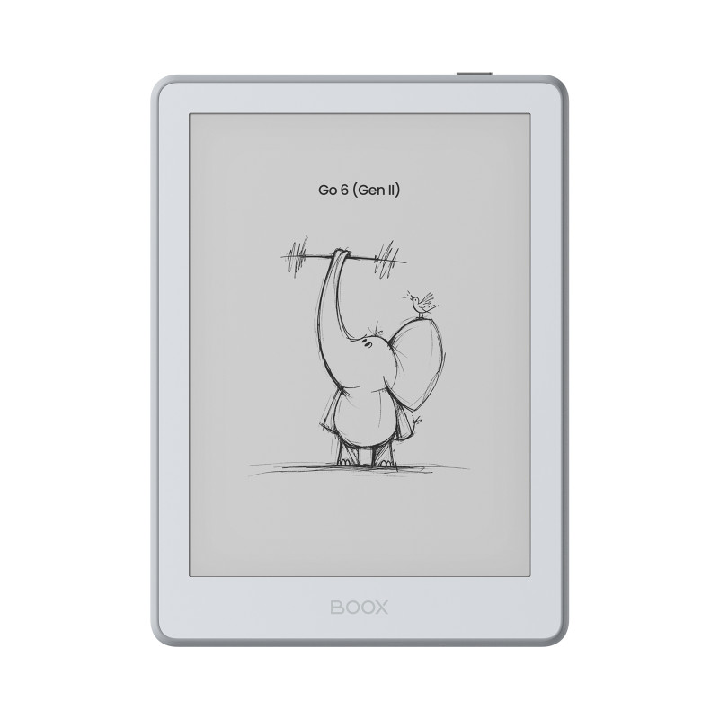 E-book ONYX BOOX GO 6 (Gen II), stone, 6'' Carta 1300, 32GB, Bluetooth, Android 11, E-ink displej